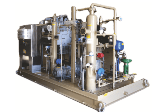 VentMaster BVR-B Two-Stage Reciprocating Compressor with Flash Gas Recovery BVR-B skid two-stage reciprocating compressor configured for flash gas recovery