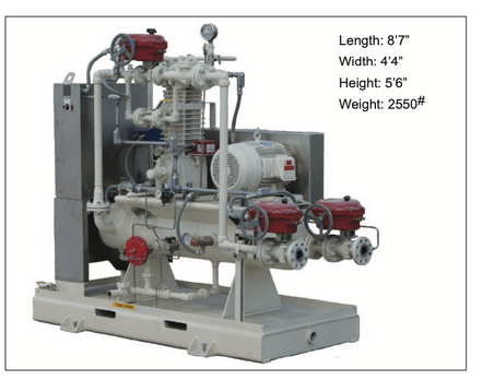 VentMaster BVR-T Two-Stage Reciprocating Compressor for Tank Vapor Recovery BVR-T two-stage reciprocating compressor skid designed for tank vapor recovery